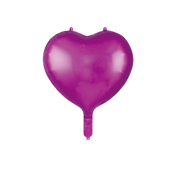 Heart-Shaped Foil Balloon (17 inches) – Multiple Color Options - Image 6