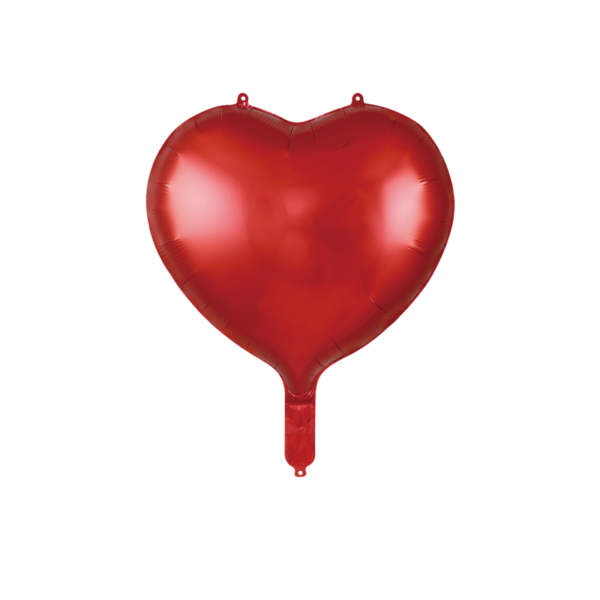 Heart-Shaped Foil Balloon (17 inches) – Multiple Color Options - Image 2