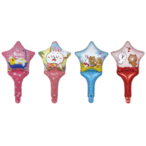 LINE FRIENDS Licensed Star Hand Stick Balloons - Image 6