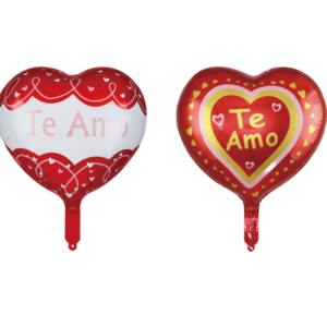 Te Amo" Heart Foil Balloons – Romantic Valentine’s Day